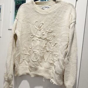 Wildfox Sweater - Let's Stay Home